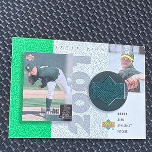Barry Zito 2001 Oakland A’s Upper Deck Memorabilia